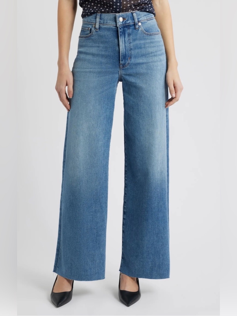 Frame Le Slim Palazzo High-Rise Wide Leg Jeans Size 26